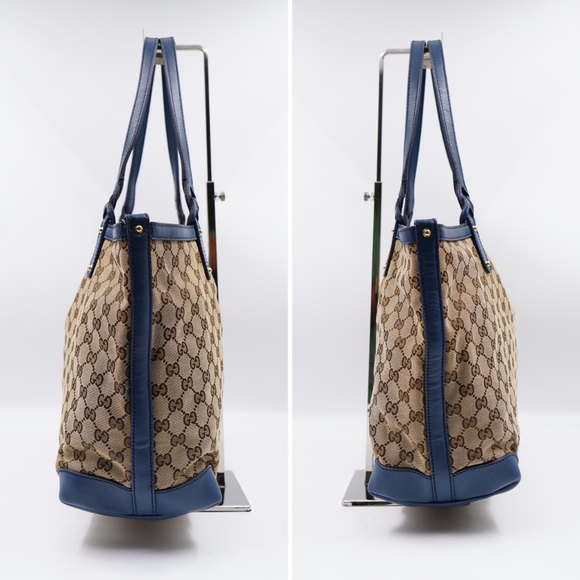 AZ26❤️ Gucci GG Monogram Canvas Craft Tote Bag - Picture 7 of 14